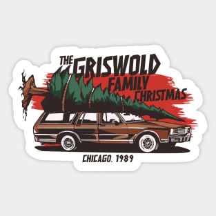 The Griswold Family Christmas Tree // Funny Christmas Graphic Sticker